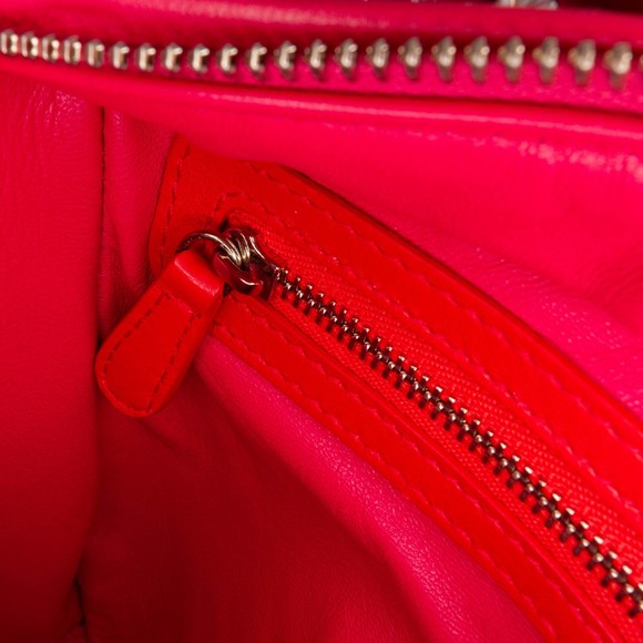 Pre-Loved Dior Medium Bicolor Lambskin Cannage Lady Dior - Picture 8 of 12